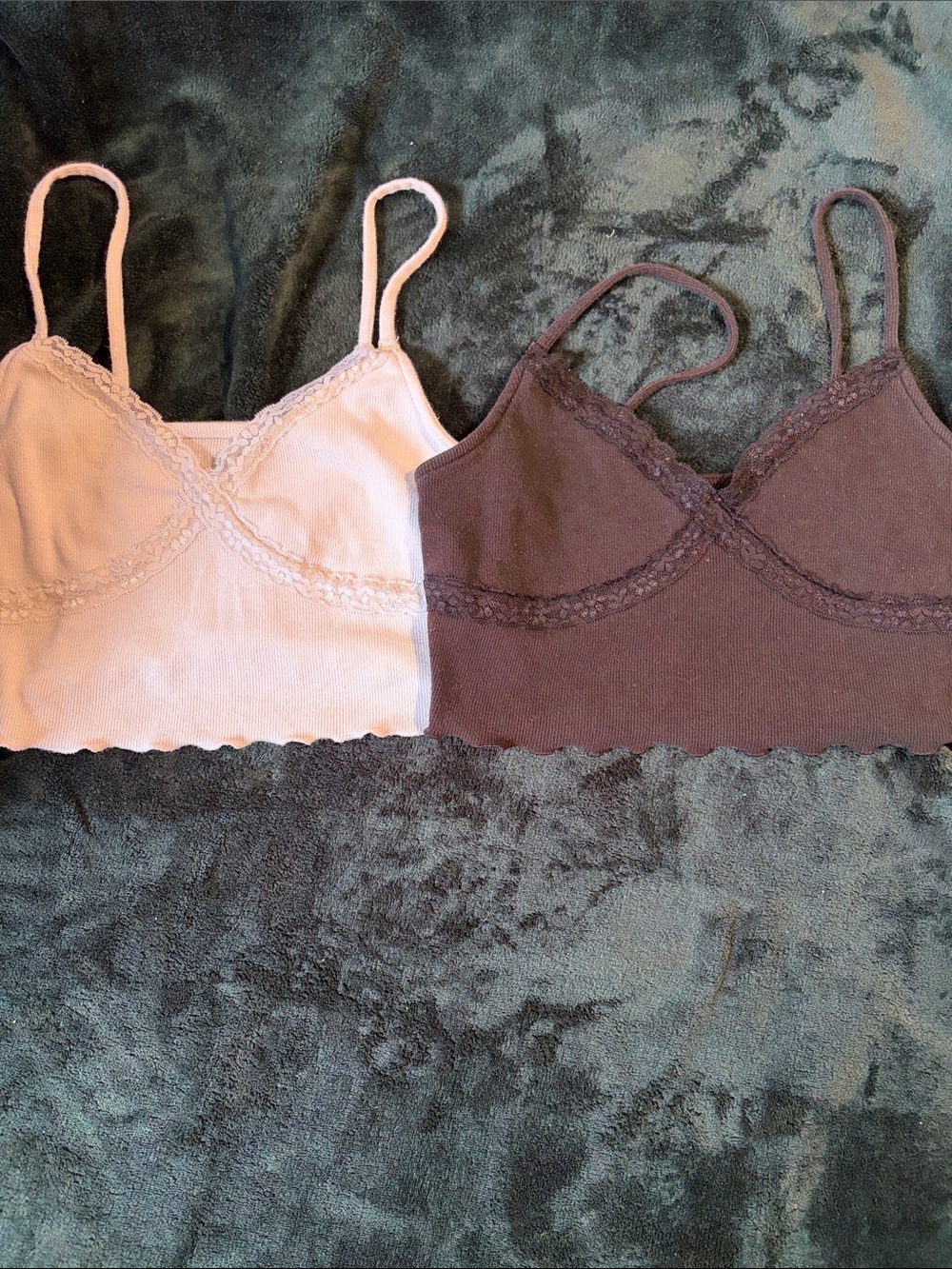 Mini Crop Tanks White and Black